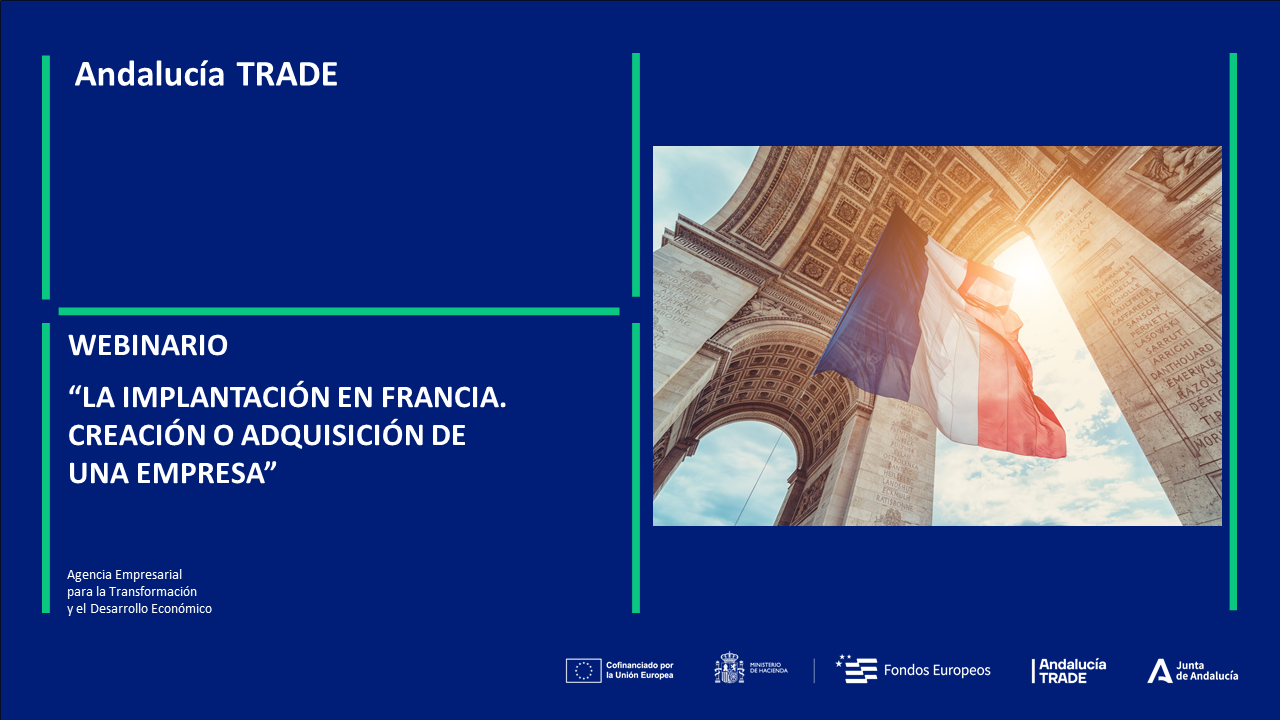 WEBINARIO "La implantación en Francia. Creación o adquisición de una empresa"