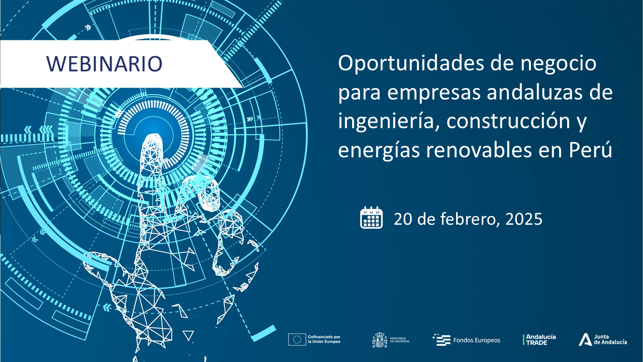 Webinario «Oportunidades para empresas del sector de la construcción y las renovables en Perú»